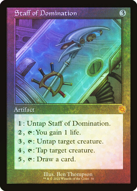 Staff of Domination (#056) (Retro Frame)\nThe Brothers' War Retro Artifacts\nSingle\nMagic The Gathering