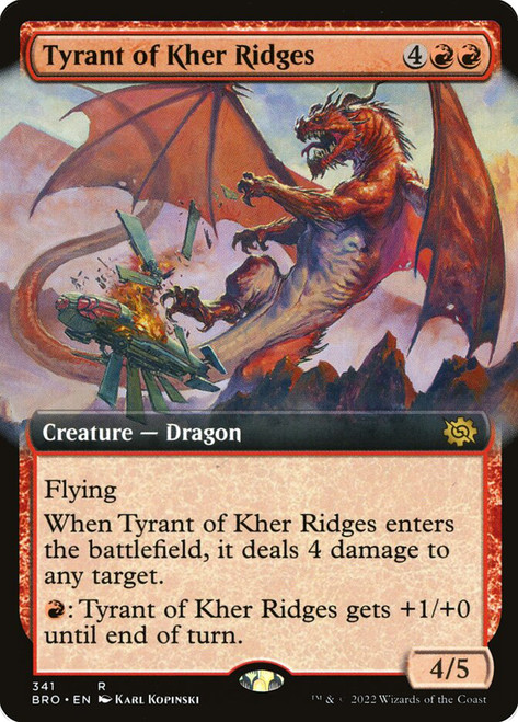 Tyrant of Kher Ridges (Extended Art)\nThe Brothers' War - Variants\nSingle\nMagic The Gathering