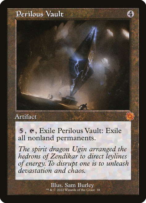 Perilous Vault (#038) (Retro Frame)\nThe Brothers' War Retro Artifacts\nSingle\nMagic The Gathering