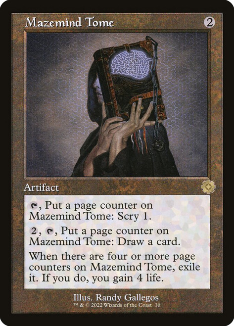 Mazemind Tome (#030) (Retro Frame)\nThe Brothers' War Retro Artifacts\nSingle\nMagic The Gathering