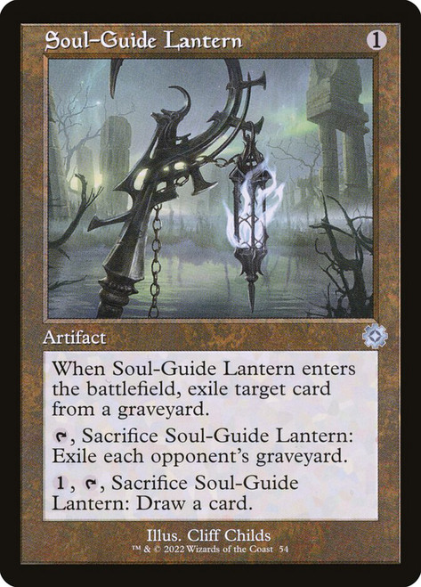 Soul-Guide Lantern (#054) (Retro Frame)\nThe Brothers' War Retro Artifacts\nSingle\nMagic The Gathering