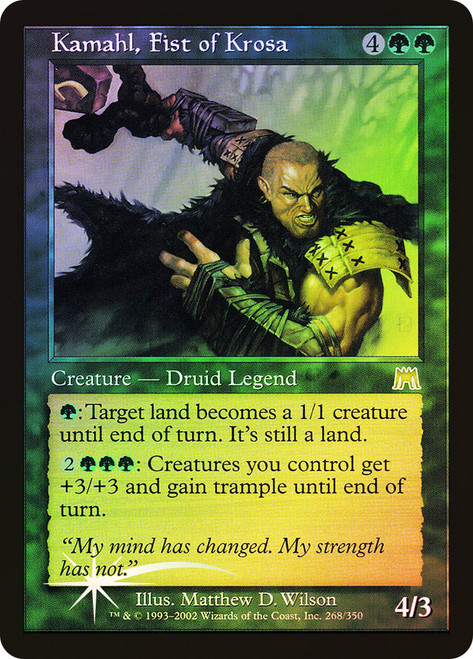 Kamahl, Fist of Krosa\nOnslaught\nSingle\nMagic The Gathering