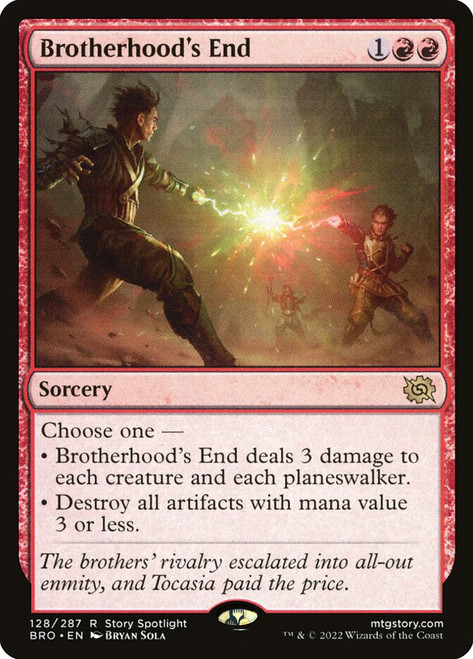Brotherhood's End\nThe Brothers' War\nSingle\nMagic The Gathering