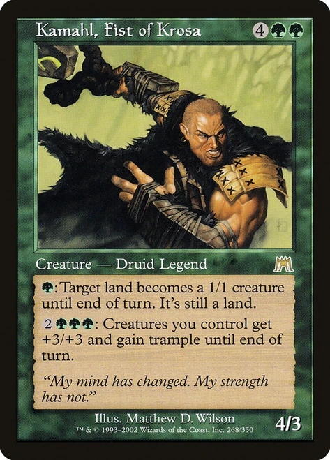 Kamahl, Fist of Krosa\nOnslaught\nSingle\nMagic The Gathering
