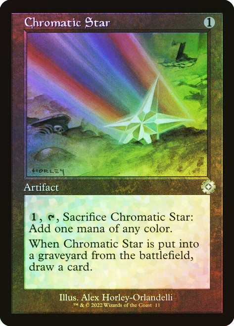 Chromatic Star (#011) (Retro Frame)\nThe Brothers' War Retro Artifacts\nSingle\nMagic The Gathering