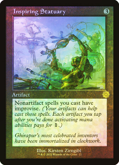 Inspiring Statuary (#022) (Retro Frame)\nThe Brothers' War Retro Artifacts\nSingle\nMagic The Gathering