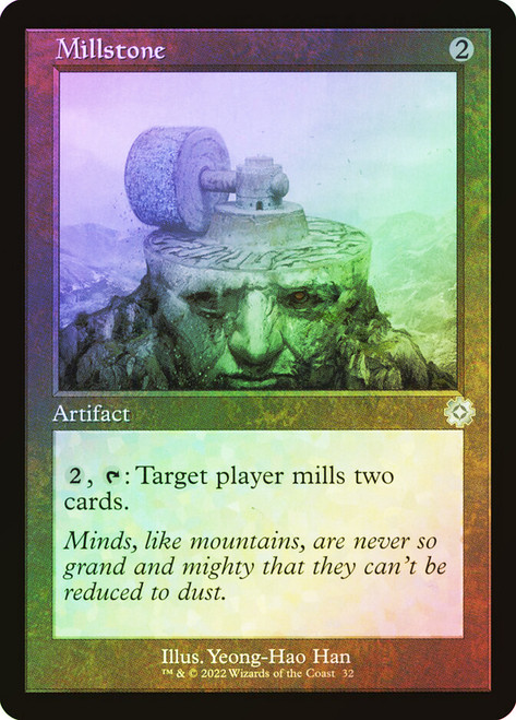 Millstone (#032) (Retro Frame)\nThe Brothers' War Retro Artifacts\nSingle\nMagic The Gathering