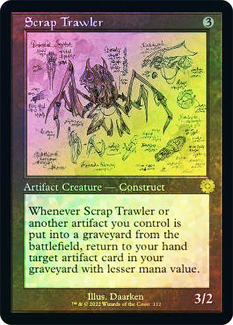 Scrap Trawler (#112) (Retro Frame)\nThe Brothers' War Retro Artifacts - Schematics\nSingle\nMagic The Gathering