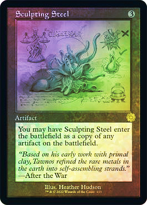 Sculpting Steel マジック：ザ・ギャザリング　部分光沢 Sculpting Steel (#113) (Retro Frame) | The Brothers' War