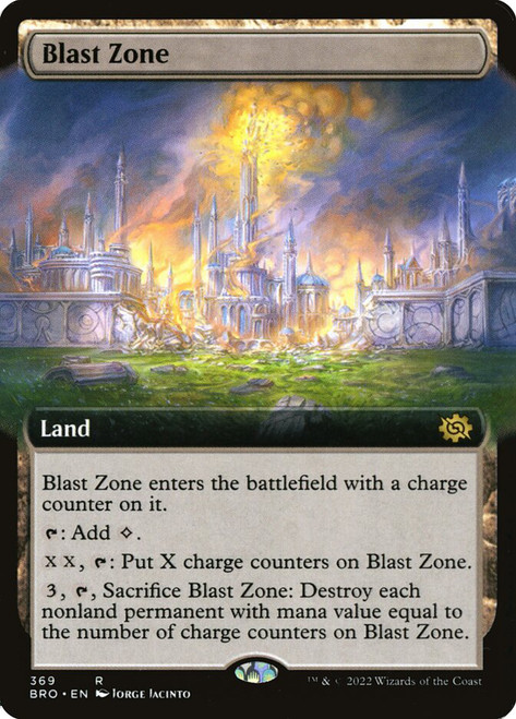 Blast Zone (Extended Art)\nThe Brothers' War - Variants\nSingle\nMagic The Gathering