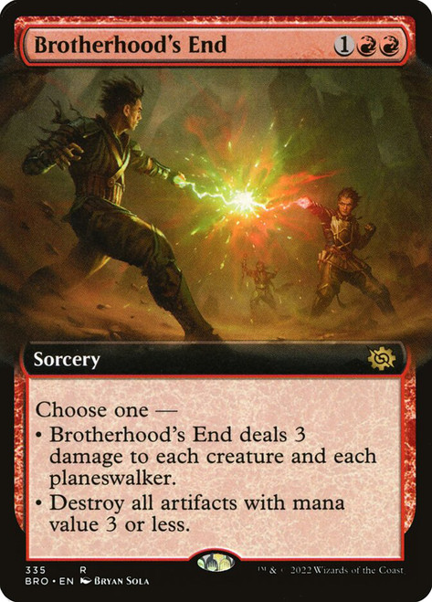 Brotherhood's End (Extended Art)\nThe Brothers' War - Variants\nSingle\nMagic The Gathering