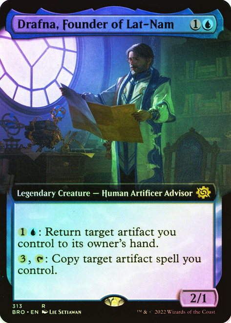 Drafna, Founder of Lat-Nam (Extended Art)\nThe Brothers' War - Variants\nSingle\nMagic The Gathering