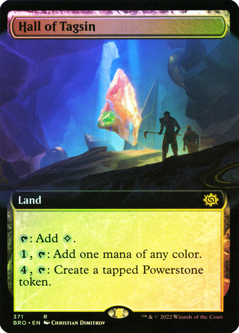 Hall of Tagsin (Extended Art)\nThe Brothers' War - Variants\nSingle\nMagic The Gathering