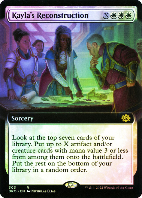 Kayla's Reconstruction (Extended Art)\nThe Brothers' War - Variants\nSingle\nMagic The Gathering