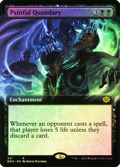 Painful Quandary (Extended Art)\nThe Brothers' War - Variants\nSingle\nMagic The Gathering