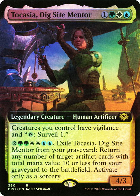 Tocasia, Dig Site Mentor (Extended Art)\nThe Brothers' War - Variants\nSingle\nMagic The Gathering