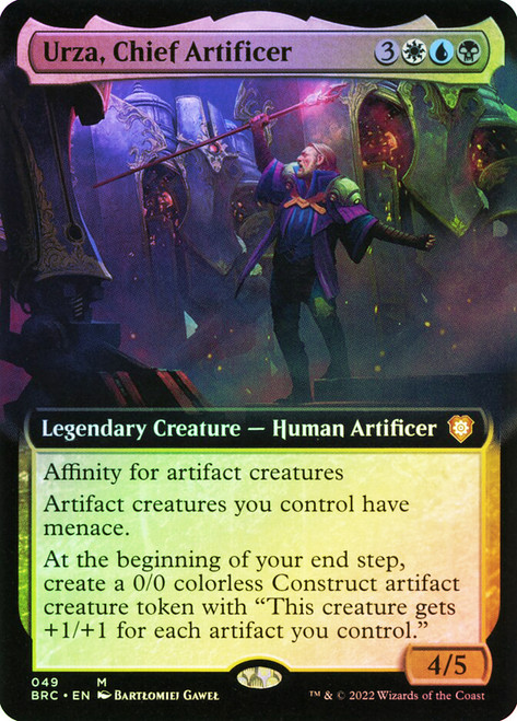 Urza, Chief Artificer (Extended Art)\nThe Brothers' War Commander - Variants\nSingle\nMagic The Gathering