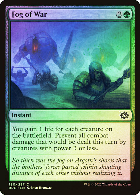 Fog of War\nThe Brothers' War\nSingle\nMagic The Gathering