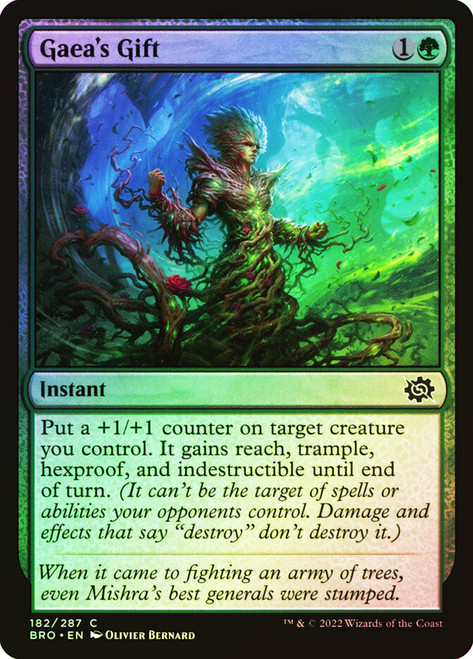 Gaea's Gift\nThe Brothers' War\nSingle\nMagic The Gathering
