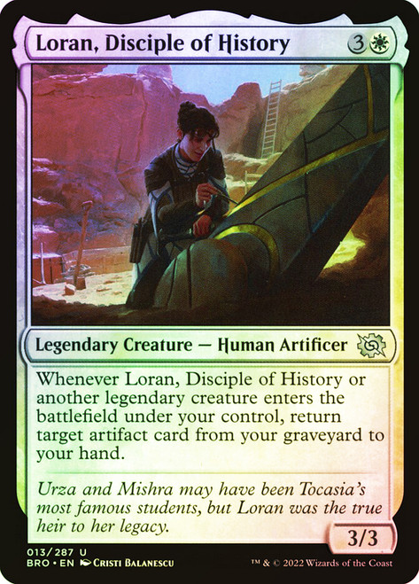 Loran, Disciple of History\nThe Brothers' War\nSingle\nMagic The Gathering
