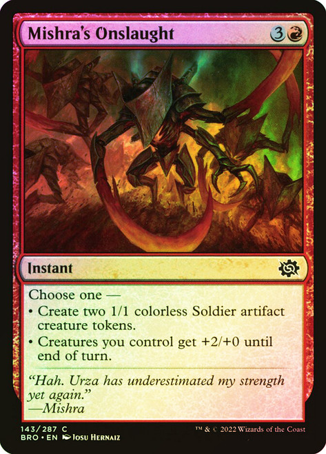 Mishra's Onslaught\nThe Brothers' War\nSingle\nMagic The Gathering