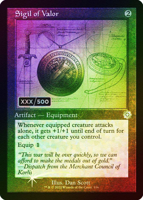 Sigil of Valor
The Brothers' War Retro Artifacts
Single
Magic: The Gathering