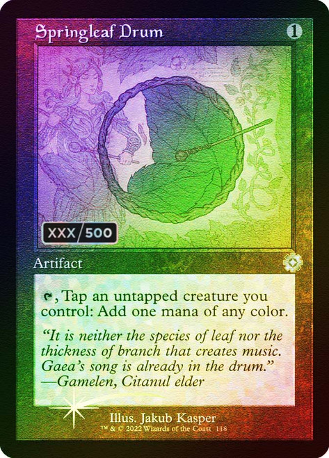 Springleaf Drum
The Brothers' War Retro Artifacts
Single
Magic: The Gathering