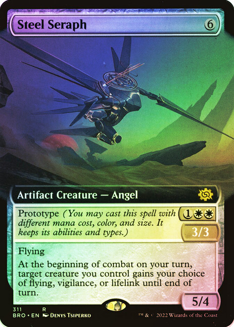 Steel Seraph (Extended Art)\nThe Brothers' War - Variants\nSingle\nMagic The Gathering