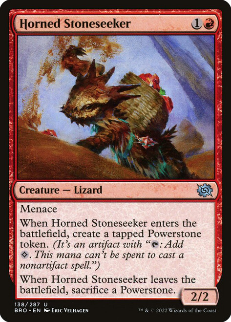Horned Stoneseeker\nThe Brothers' War\nSingle\nMagic The Gathering