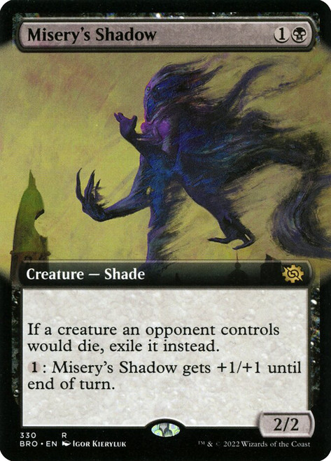 Misery's Shadow (Extended Art)\nThe Brothers' War - Variants\nSingle\nMagic The Gathering