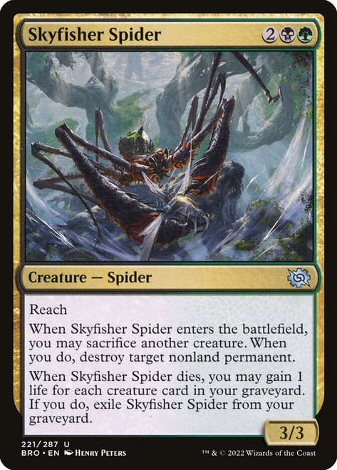 Skyfisher Spider\nThe Brothers' War\nSingle\nMagic The Gathering