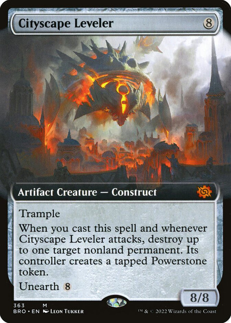 Cityscape Leveler (Extended Art)\nThe Brothers' War - Variants\nSingle\nMagic The Gathering