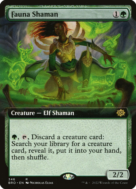 Fauna Shaman (Extended Art)\nThe Brothers' War - Variants\nSingle\nMagic The Gathering