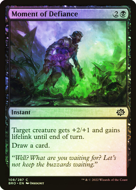 Moment of Defiance\nThe Brothers' War\nSingle\nMagic The Gathering