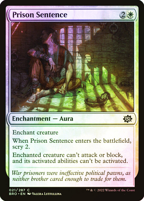 Prison Sentence\nThe Brothers' War\nSingle\nMagic The Gathering