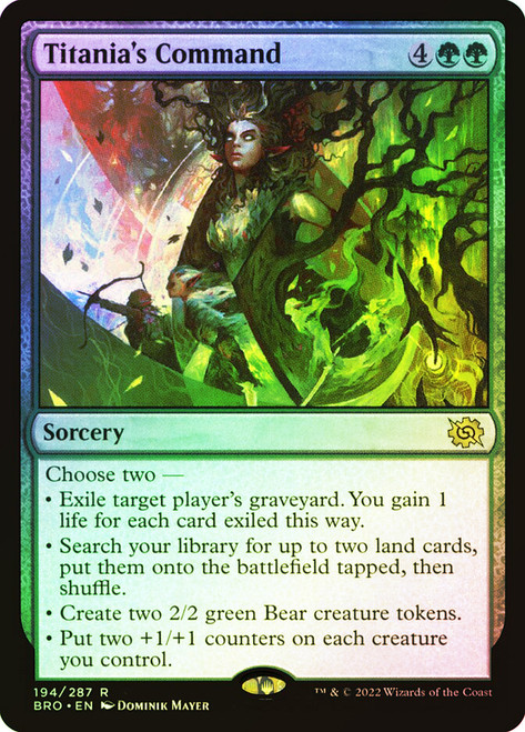 Titania's Command\nThe Brothers' War\nSingle\nMagic The Gathering