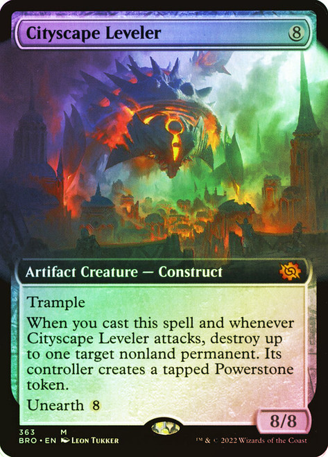 Cityscape Leveler (Extended Art)\nThe Brothers' War - Variants\nSingle\nMagic The Gathering