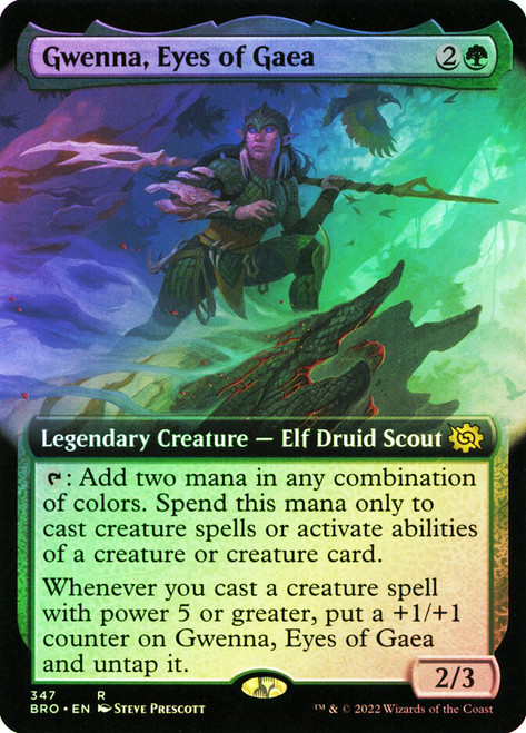 Gwenna, Eyes of Gaea (Extended Art)\nThe Brothers' War - Variants\nSingle\nMagic The Gathering