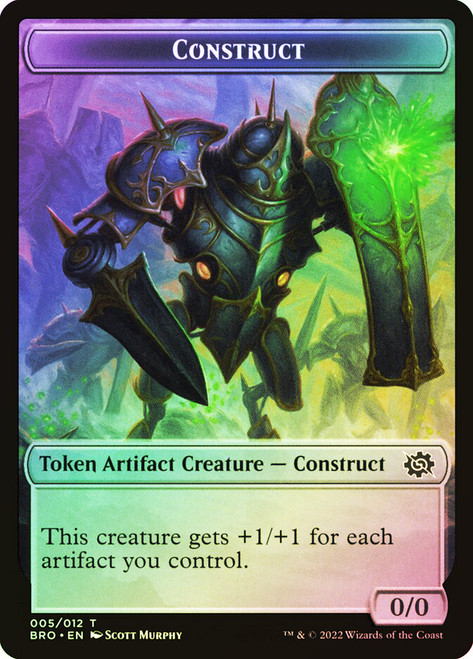 {Construct Token} (0/0) // {Powerstone Token}\nThe Brothers' War\nSingle\nMagic The Gathering