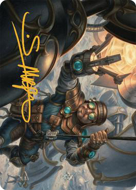 {Powerstone Engineer Art Card} (Signed)\nArt Series: The Brothers' War - Variants\nSingle\nMagic The Gathering