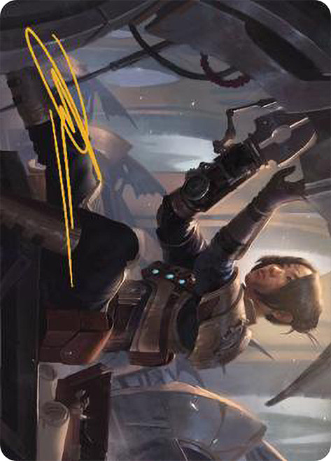 {Thopter Mechanic Art Card} (Signed)\nArt Series: The Brothers' War - Variants\nSingle\nMagic The Gathering