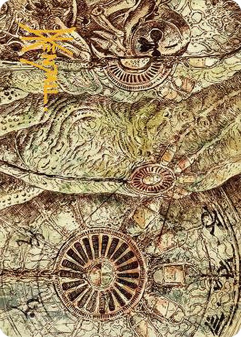 {Phyrexian Processor Art Card} (Signed)\nArt Series: The Brothers' War - Variants\nSingle\nMagic The Gathering