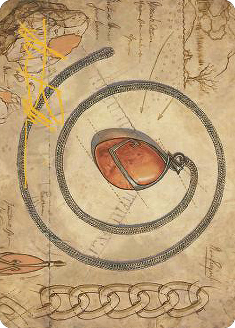 {Mox Amber Art Card} (Signed)\nArt Series: The Brothers' War - Variants\nSingle\nMagic The Gathering
