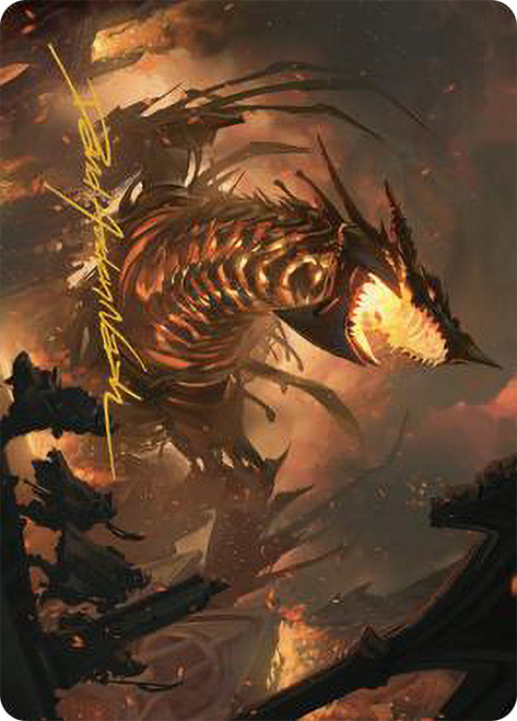 {The Fall of Kroog Art Card} (Signed)\nArt Series: The Brothers' War - Variants\nSingle\nMagic The Gathering
