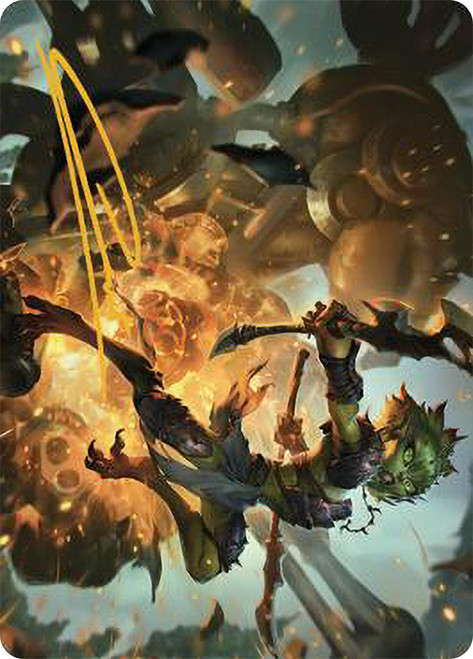 {Argothian Sprite Art Card} (Signed)\nArt Series: The Brothers' War - Variants\nSingle\nMagic The Gathering