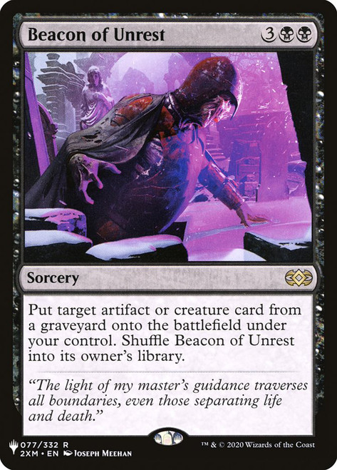 Beacon of Unrest\nMystery Booster / The List\nSingle\nMagic The Gathering
