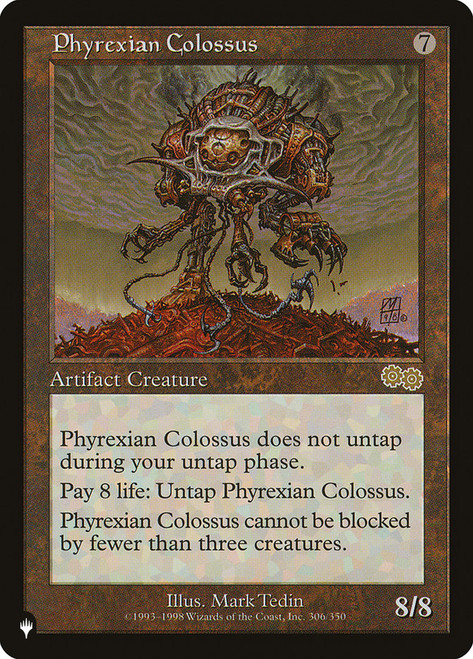 Phyrexian Colossus\nMystery Booster / The List\nSingle\nMagic The Gathering