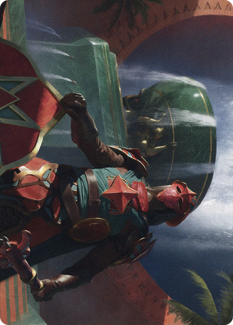 {Tomakul Honor Guard Art Card}\nArt Series: The Brothers' War\nSingle\nMagic The Gathering