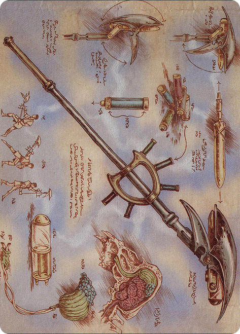 {Staff of Domination Art Card}\nArt Series: The Brothers' War\nSingle\nMagic The Gathering