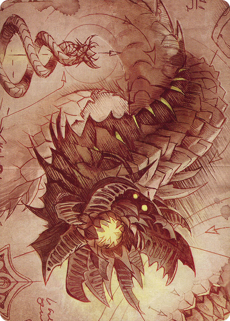 {Wurmcoil Engine Art Card}\nArt Series: The Brothers' War\nSingle\nMagic The Gathering